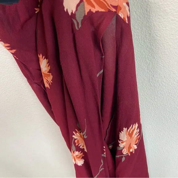 Reformation Auburn floral Santiago Maxi Slip Slit Dress - Picture 12 of 12